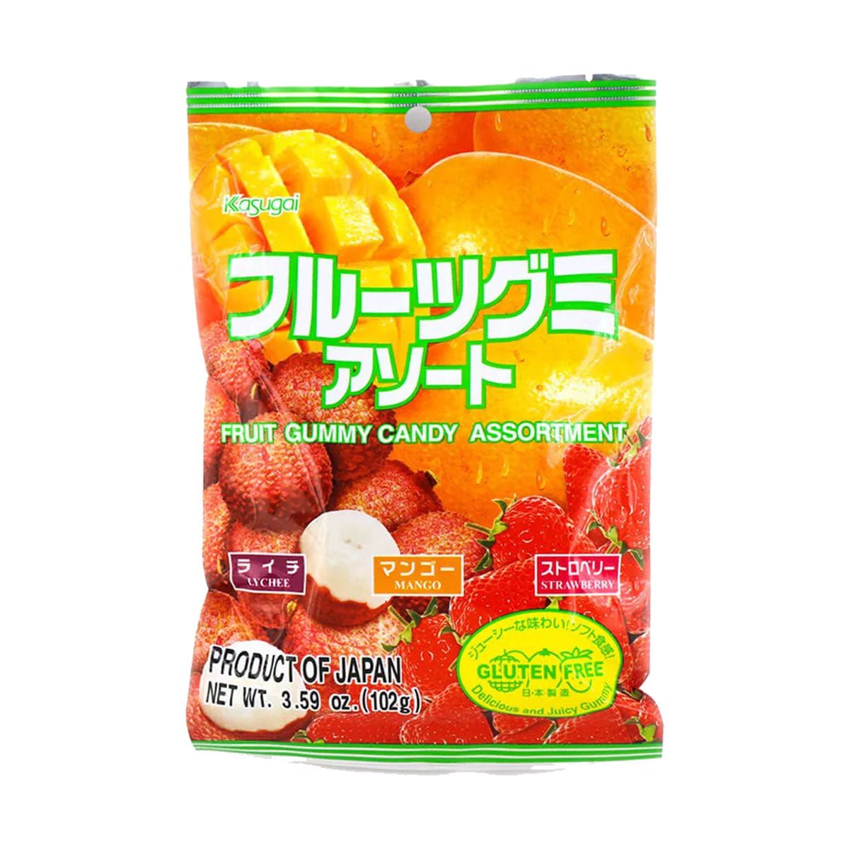 KASUGAI Frutia Fruit Gummy Soft Candy - 102g - Asian Needs