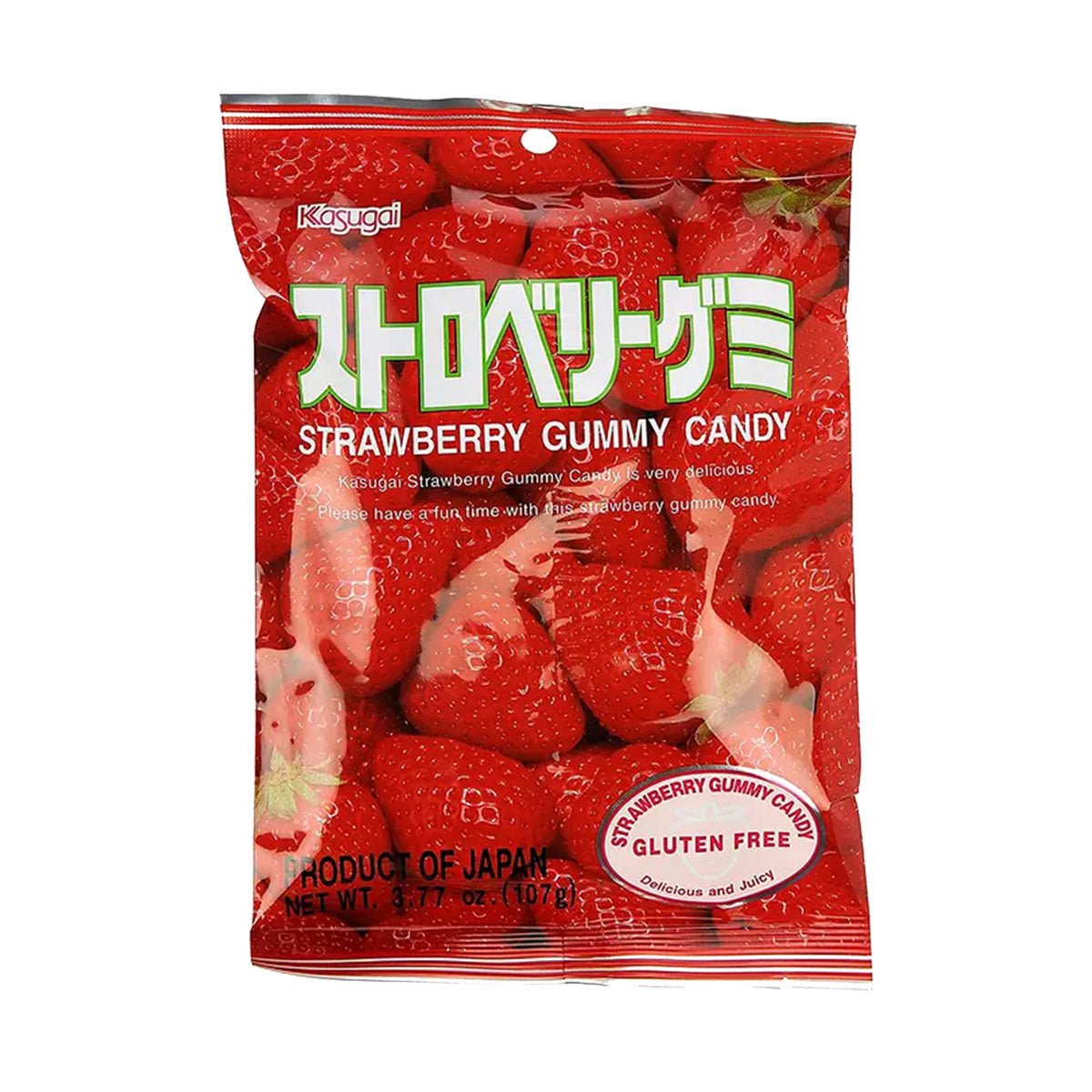 KASUGAI Frutia Strawberry Flavor Gummy Soft Candy - 102g - Asian Needs