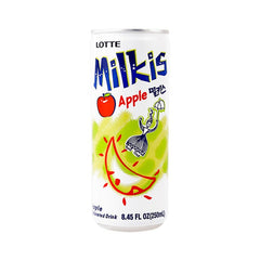 Lotte Milkis Carbonated Soft Drink, Apple Flavor, 8.45 fl oz - Asian Needs