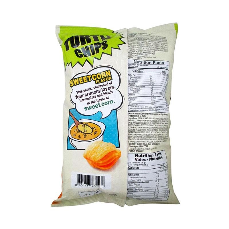 Orion Turtle Chips Sweet Corn Flavor - 160g - Asian Needs