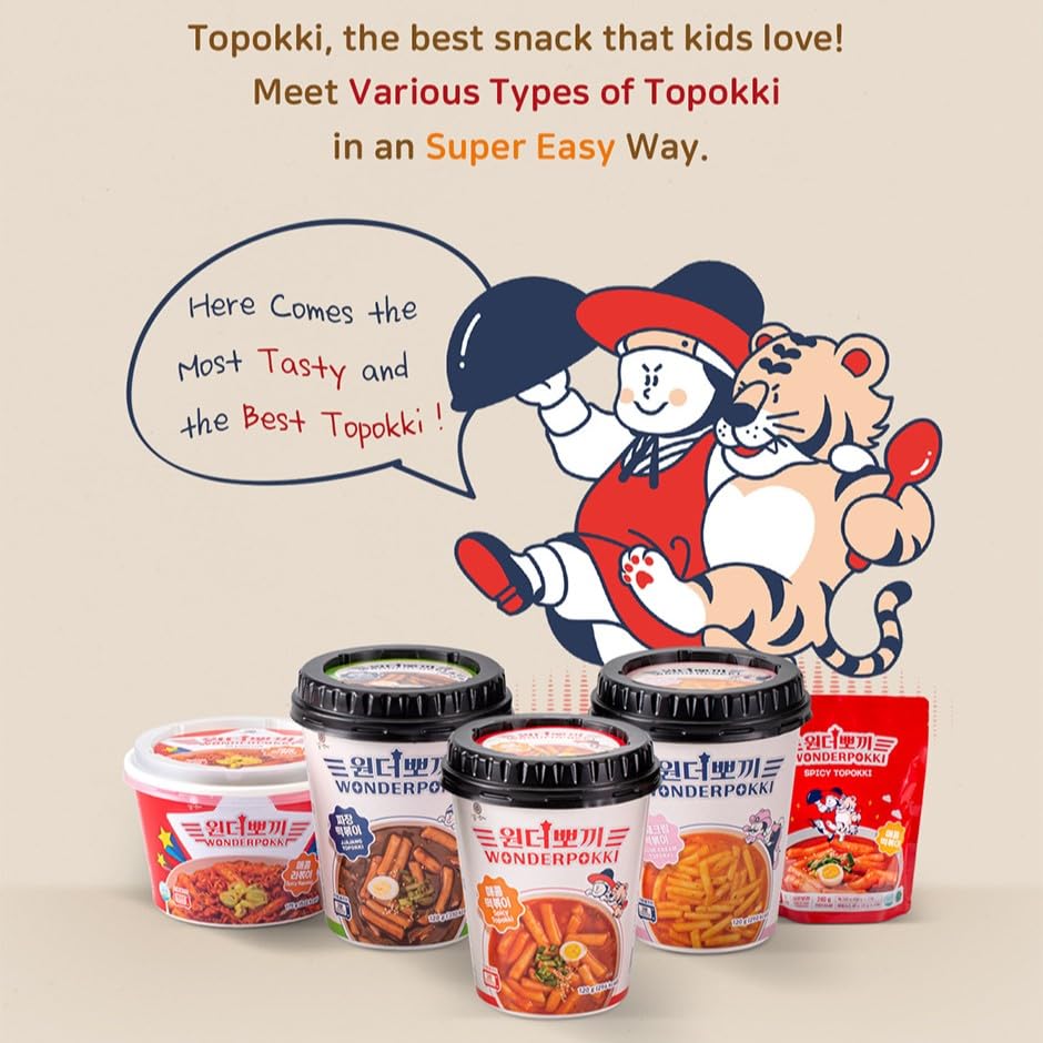 Samsiokki Instant Topokki Jjajang Wonderpokki Cup - Asian Needs