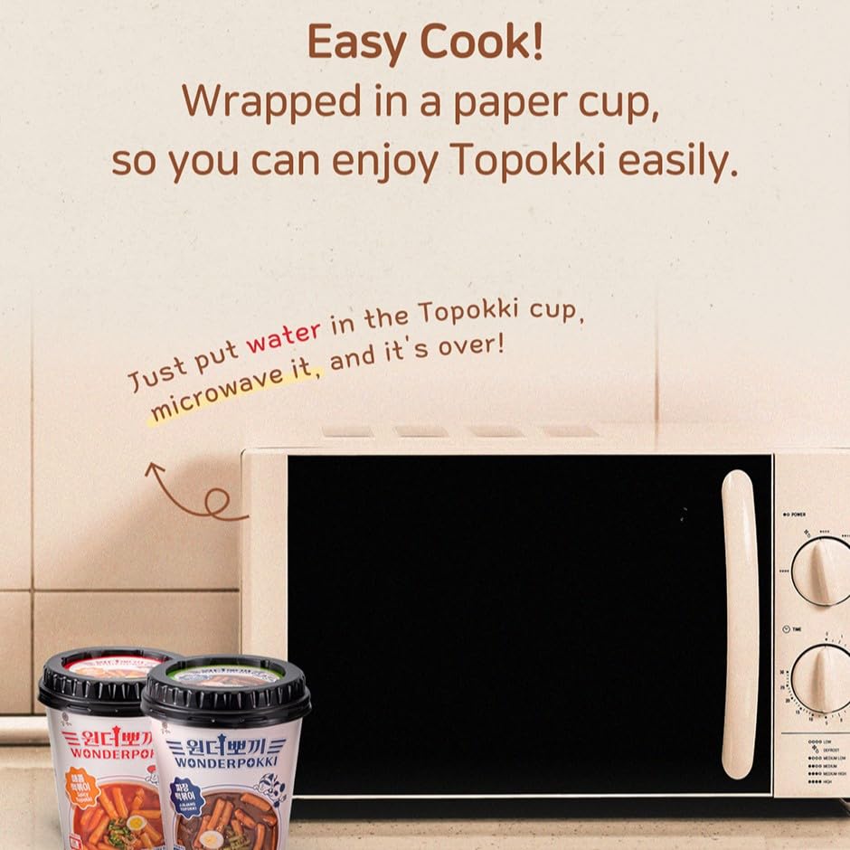 Samsiokki Instant Topokki Jjajang Wonderpokki Cup - Asian Needs