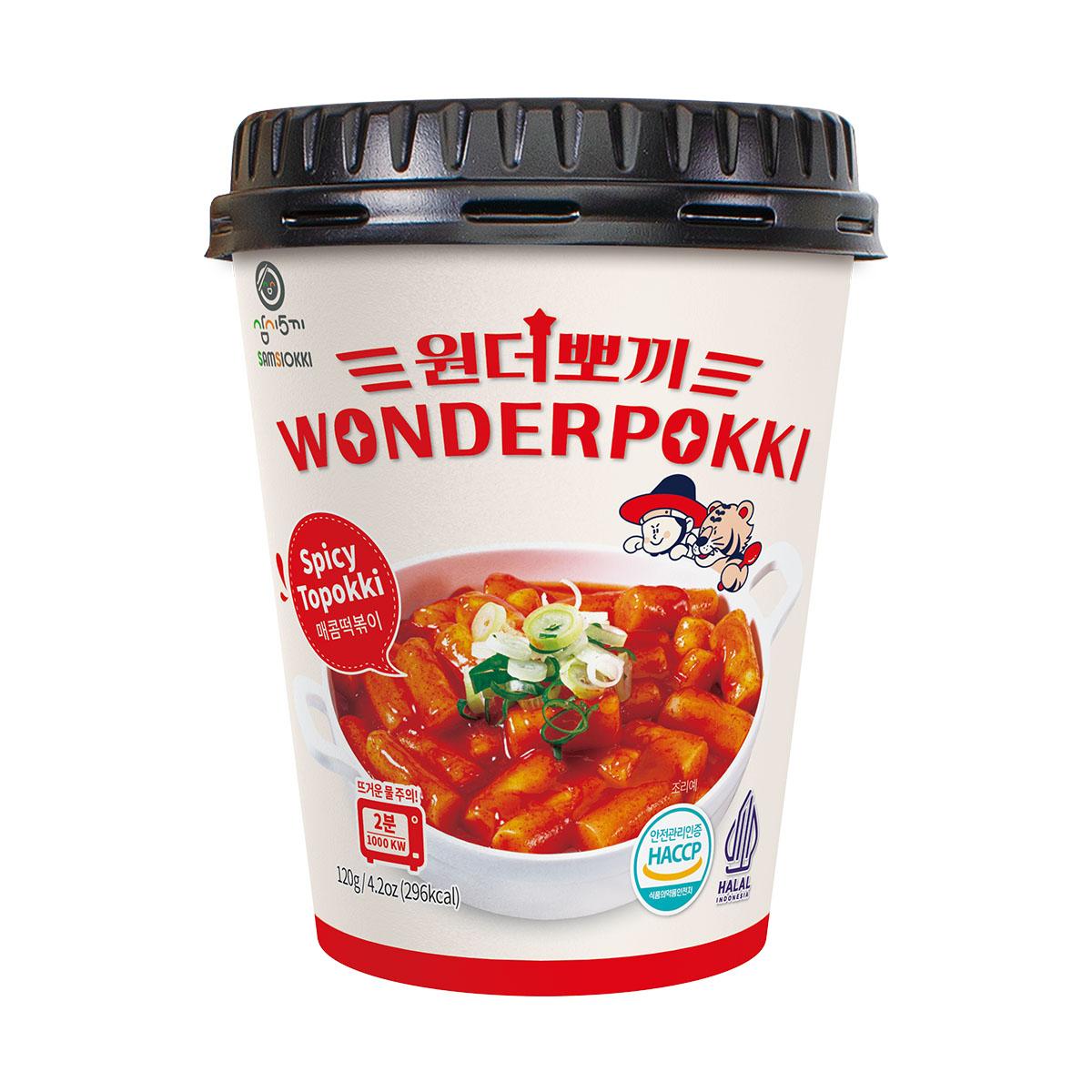 Samsiokki Instant Topokki Sweet & Spicy Wonderpokki Cup - Asian Needs