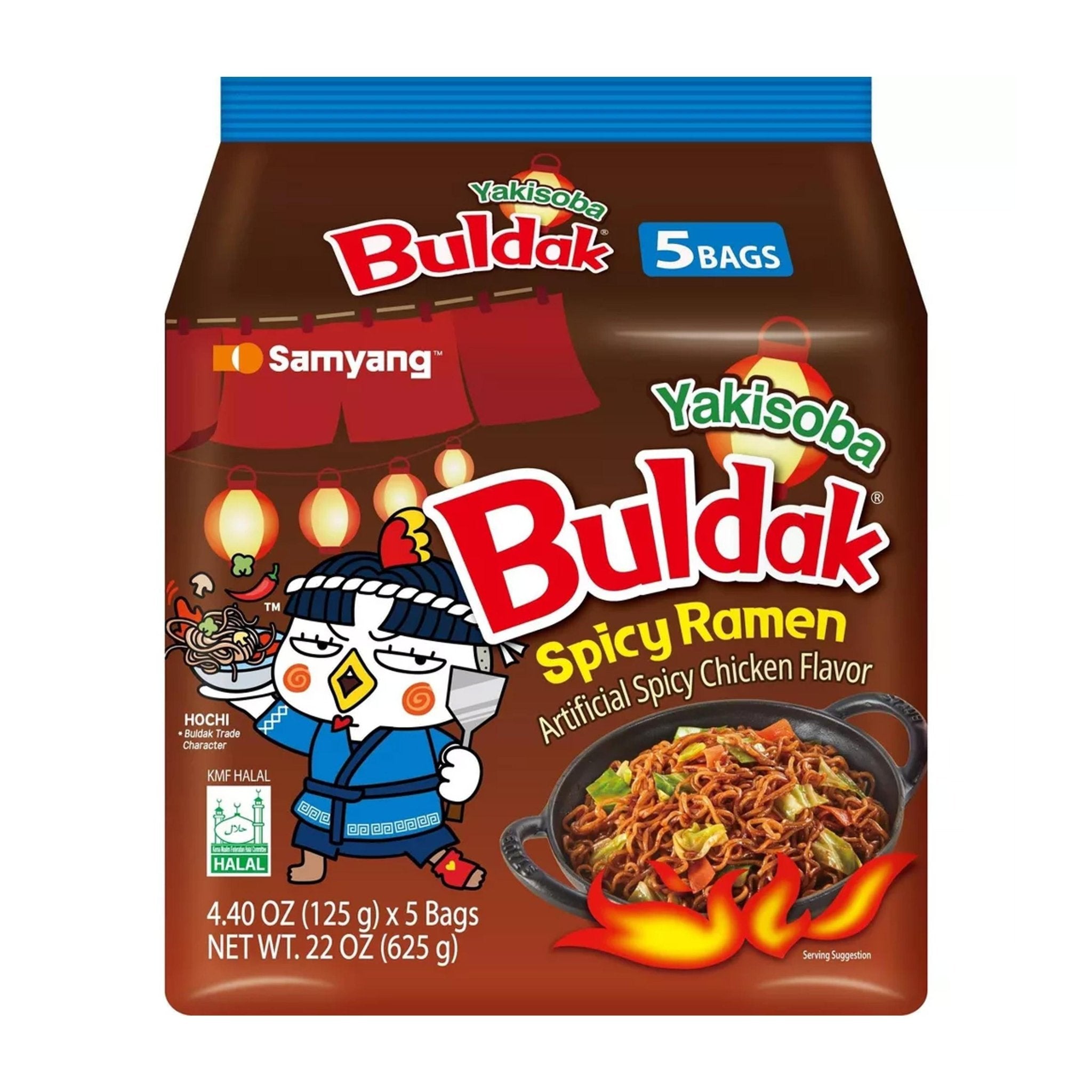 Samyang Buldak Regular Stir - Fried Ramen (5 - Pack) - Yakisoba - Asian Needs