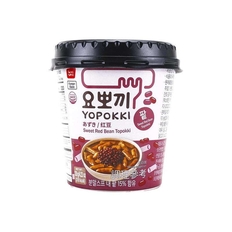 Yopokki Korean Instant Tteokbokki Rice Cake Sweet Red Bean Flavor - Asian Needs